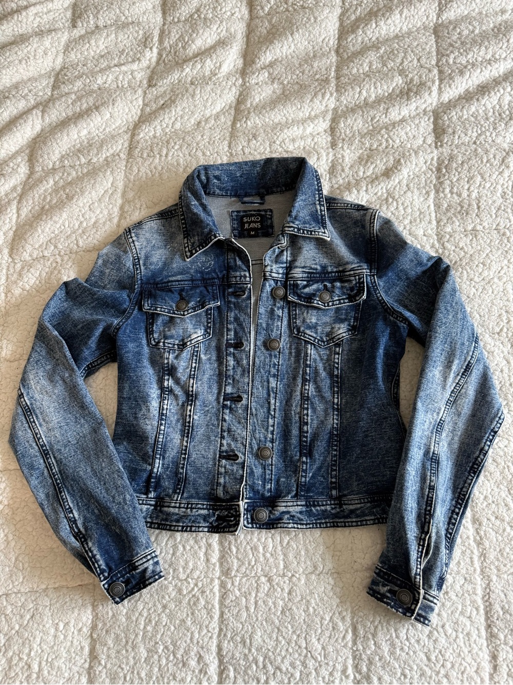 SUKO JEANS Denim Jacket - Blue